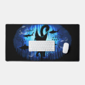 Aquaticat - Surreal Catの深い海ファンタジー デスクマット (キーボード&マウス)