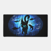 Aquaticat - Surreal Catの深い海ファンタジー デスクマット (正面)