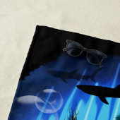 Aquaticat - Surreal Catの深い海ファンタジー ビーチタオル (インサイチュ)