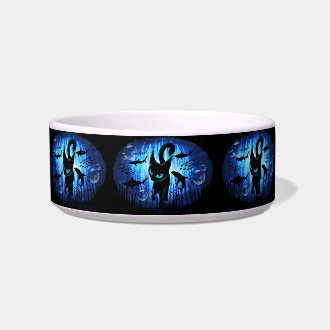 Aquaticat - Surreal Catの深い海ファンタジー ボウル (正面)