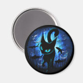 Aquaticat - Surreal Catの深い海ファンタジー マグネット (正面/裏面)