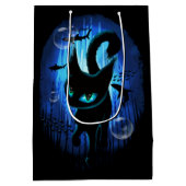 Aquaticat - Surreal Catの深い海ファンタジー ミディアムペーパーバッグ (裏面)