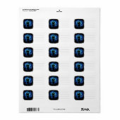 Aquaticat - Surreal Catの深い海ファンタジー ラベル (フルシート)