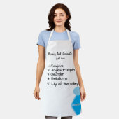 Aquatofana Flowers エプロン (着用した状態)