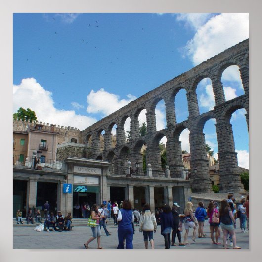 Aqueduct, Segovia, Spain ポスター (正面)