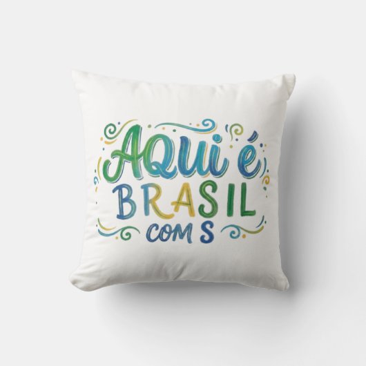 Aqui e Brasil com S Culture クッション (正面)