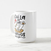Aqui La De Los Huevos Soy Yo、手書き コーヒーマグカップ (正面左)