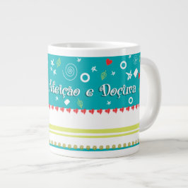 Aqui tem Afeição e Doçura ジャンボコーヒーマグカップ