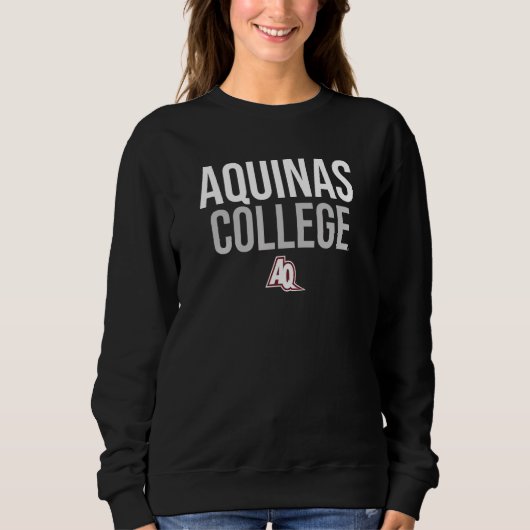 Aquinas College Saints Stacked スウェットシャツ (正面)