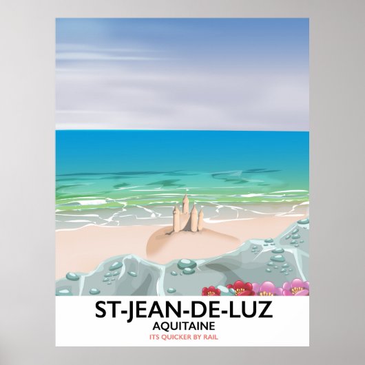 Aquitaine Travel poster、St-Jean-de-Luz ポスター (正面)