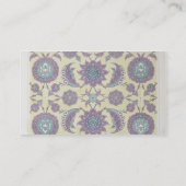 「ArからのIsmaylベグの宮殿からのタイルを、囲んで下さい 名刺 (裏面)