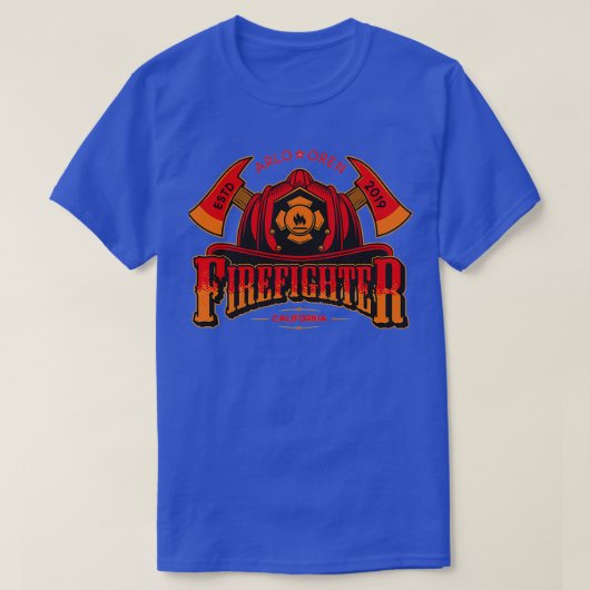 Arという名パーソナライズされたの消防士Ax Fire Hat Boy Tシャツ (デザイン正面)