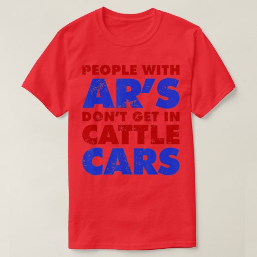 Arの人々は牛の車Saに入らなおもしろいい Tシャツ (デザイン正面)