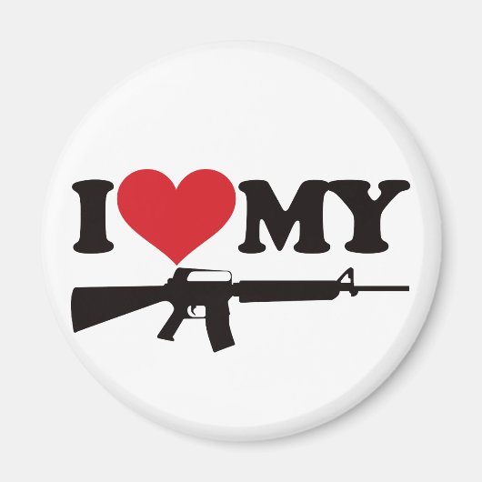 AR15が大好き マグネット (正面)