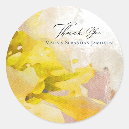 *～* AR15のフローラに感謝しエレガントま結婚す ラウンドシール (正面)