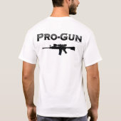 AR15の親銃 Tシャツ (裏面)