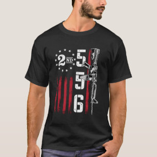 Ar15ライフル2nd Adt 556 Ar-15バック Tシャツ