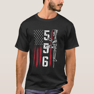 Ar15ライフル 2nd Adt 556 Ar-15 バック Tシャツ
