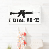 Ar15修正第2条「I DIAL AR-15」PRO GUN 横断幕 (インサイチュ)