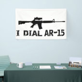 Ar15修正第2条「I DIAL AR-15」PRO GUN 横断幕 (トレードショー)