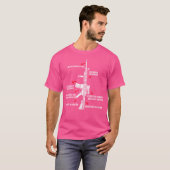 Ar15図プロおもしろいガン愛好家の場合 Tシャツ (正面フル)