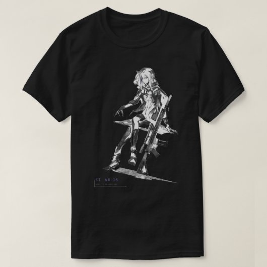 AR15女子フロントライン Tシャツ (デザイン正面)