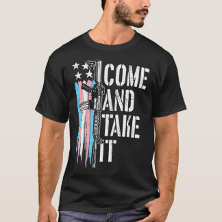 AR15来 Gun Rights Transをトランスジェンダーと取得 Tシャツ