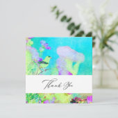 ~* AR15鳥の花 – QRフォトアート結婚ズ サンキューカード (スタンド正面)