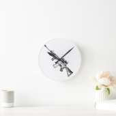 AR15 ラウンド壁時計 (ホーム)