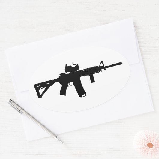ar15 楕円形シール (封筒)