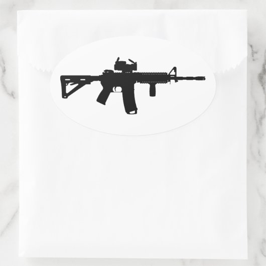 ar15 楕円形シール (バッグ)