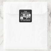 AR15 AK47防衛周期表の要素 スクエアシール (バッグ)