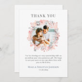 *~* AR16水彩エレガントトレンディー結婚の感謝してい サンキューカード (正面/裏面)