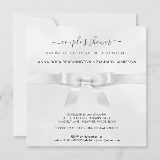 *～* AR18クリエイティブアートフォトカップルシャワー 招待状 (裏面)