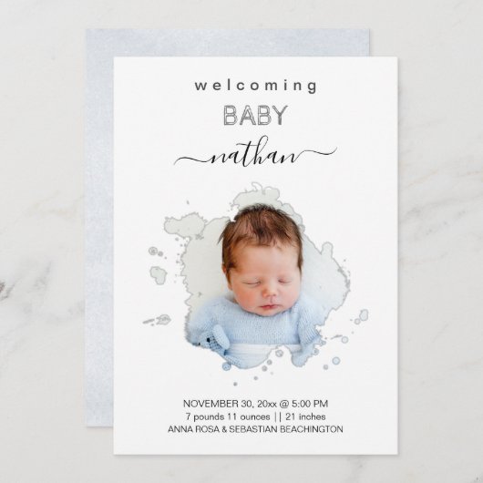 *~* AR21フォトBOY アート GIRLのお知らせ 招待状 (正面/裏面)