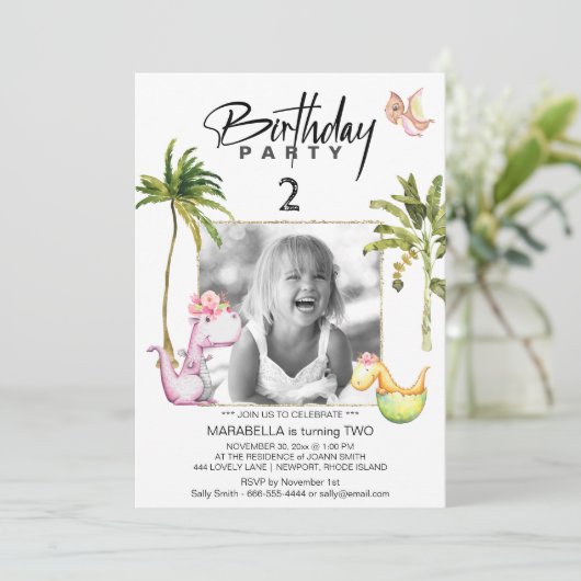 *～* AR21竜竜竜2写真誕生日  招待状 (スタンド正面)