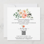 *～* AR21 QR RSVP金ゴールドCicles 結婚 I Inv 招待状 (裏面)