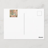 *~* AR24ヴィンテージビクトリアンピーコックアールヌーボー ポストカード (裏面)