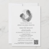 *~* AR26ピーチバラQRヴィンテージRSVP写真結婚s 招待状 (裏面)