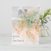 *~* AR26植物性QRヴィンテージRSVP写真結婚s 招待状 (スタンド正面)