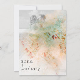 *~* AR26植物性QRヴィンテージRSVP写真結婚s 招待状