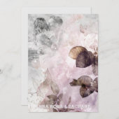 *~* AR26 Ephemera QR RSVPビクトリアン写真結婚s 招待状 (正面/裏面)