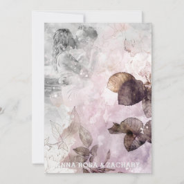 *~* AR26 Ephemera QR RSVPビクトリアン写真結婚s 招待状