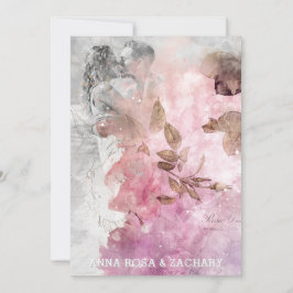 *~* AR26 QR RSVP写真ビクトリアンヴィンテージ-結婚 s 招待状