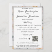 *~ AR26 Romance Flower QR RSVPs ビクトリアン 結婚 招待状 (裏面)