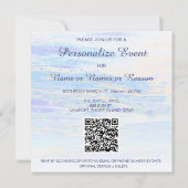 *~* AR29 女性 ビーチ ジェネリック DIY 任意のイベント パーティ 招待状 (裏面)