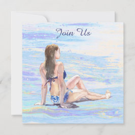 *~* AR29 女性 ビーチ ジェネリック DIY 任意のイベント パーティ 招待状