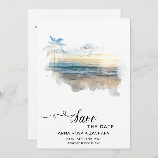 *~* AR7の写真婚礼日のWebサイトQRを保存 招待状 (正面/裏面)