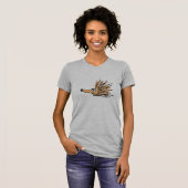 AR-おもしろいなヤマアラシのTシャツ Tシャツ (正面フル)