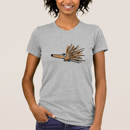 AR-おもしろいなヤマアラシのTシャツ Tシャツ (正面)